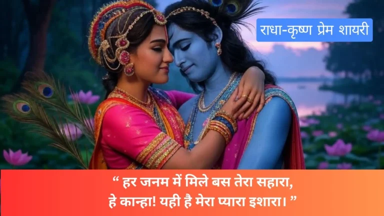 Radha Krishna Prem Shayari | 2 & 1 Line Shayari Collection